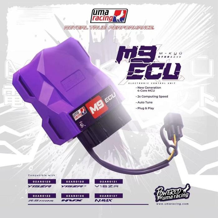 PREMIUM ORIGINAL ECU M9 UMA RACING MX-KING, MX135 V8, NMAX, AEROX, SONIC, Y16