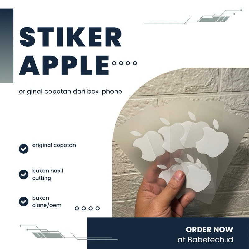 

Stiker Apple Copotan Orinal Isi 2 Pcs