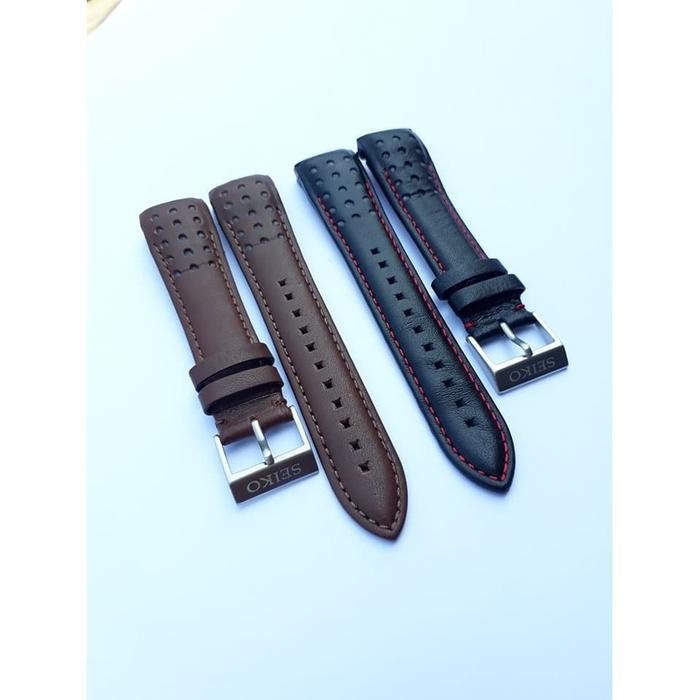 Tali Jam Tangan Kulit Seiko L01Mb 21Mm Strap Leathers Seiko Premium