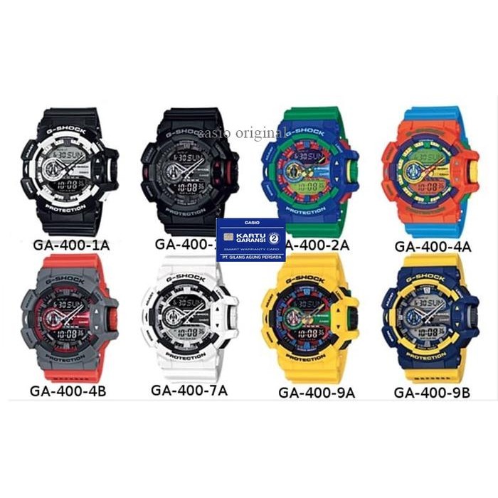 Jam Tangan Pria Casio G - Shock Ga-400 / G Shock Ga 400 Original Resmi