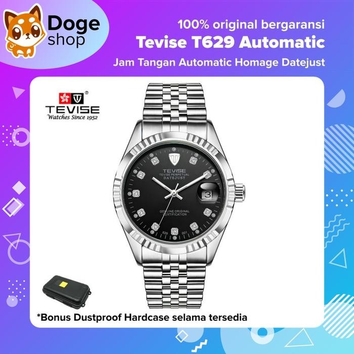 Tevise T629 Automatic Datejust Homage Watch Jam Tangan Mechanical Ori