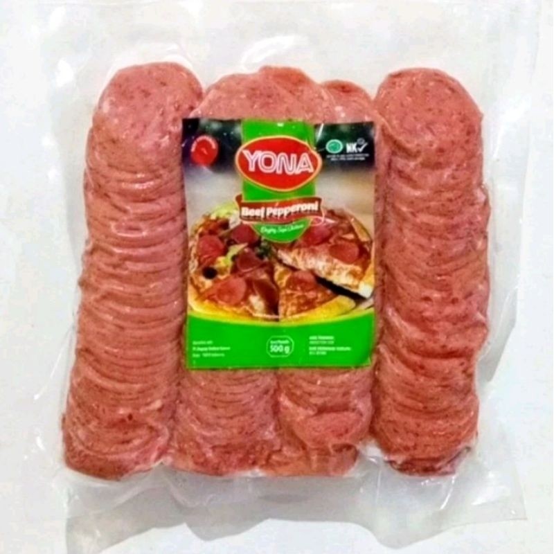 

YONA Beef Pepperoni 500 Gr Rasa Enak Berkualitas