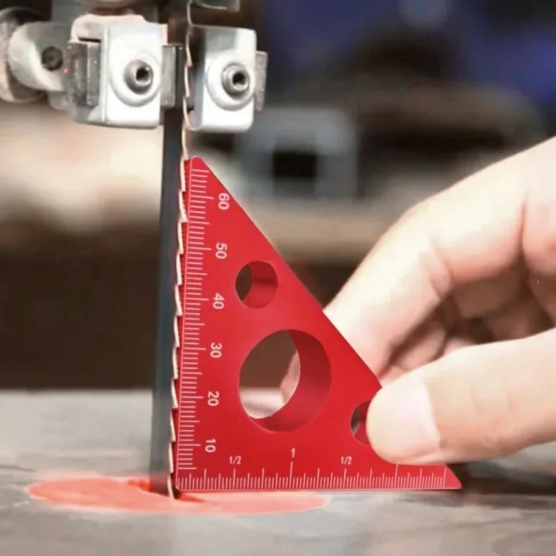 Aluminum Right Angle Ruler Woodworking Ruler Triangle Ruler Scales Machinist Carpenter'S Square