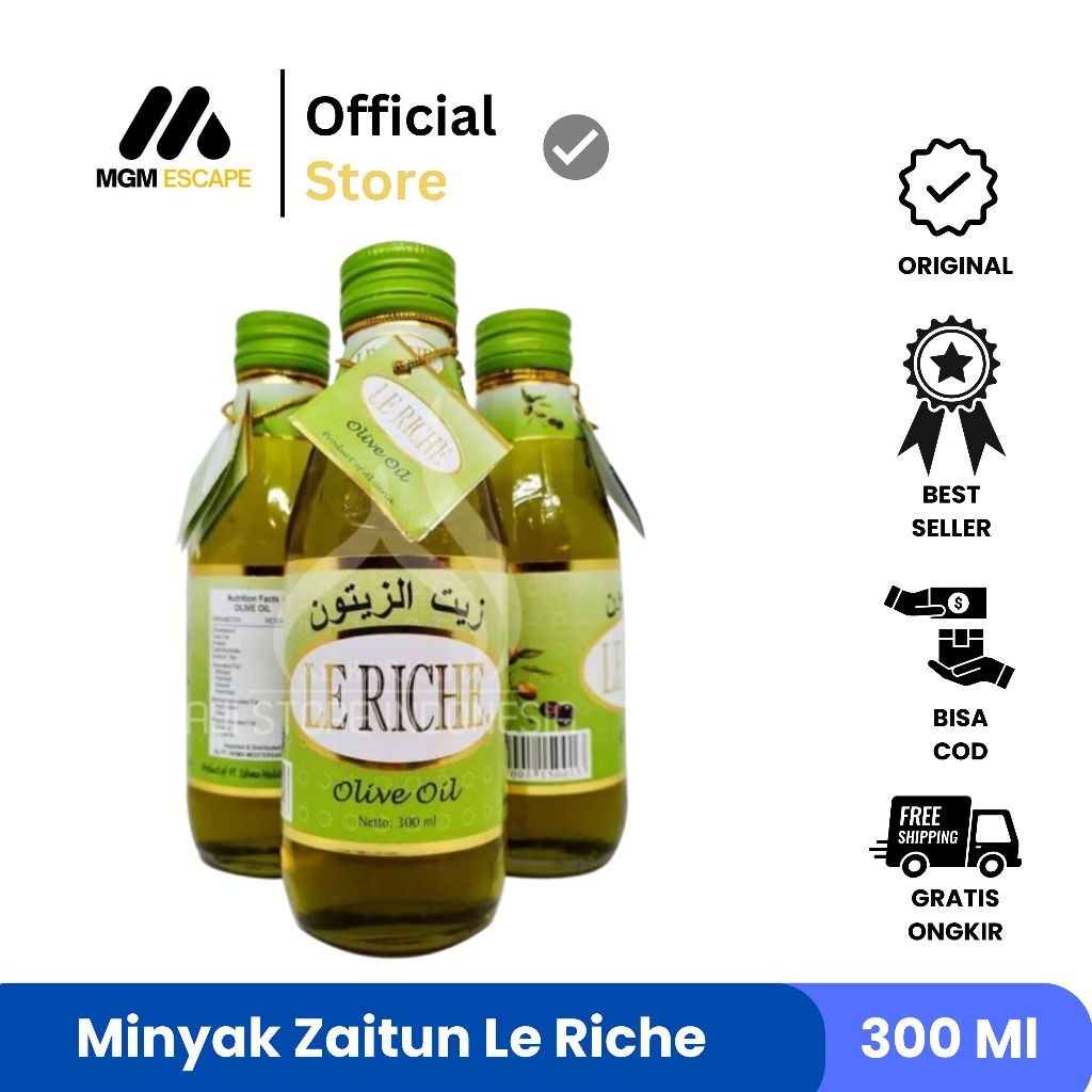 

Minyak Zaitun Le Riche 300ml Olive Oil Original