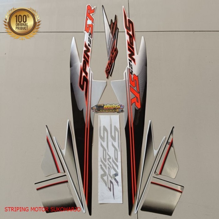 PREMIUM (ORI) Striping Suzuki spin sr 125 2007 2008 putih kualitas original