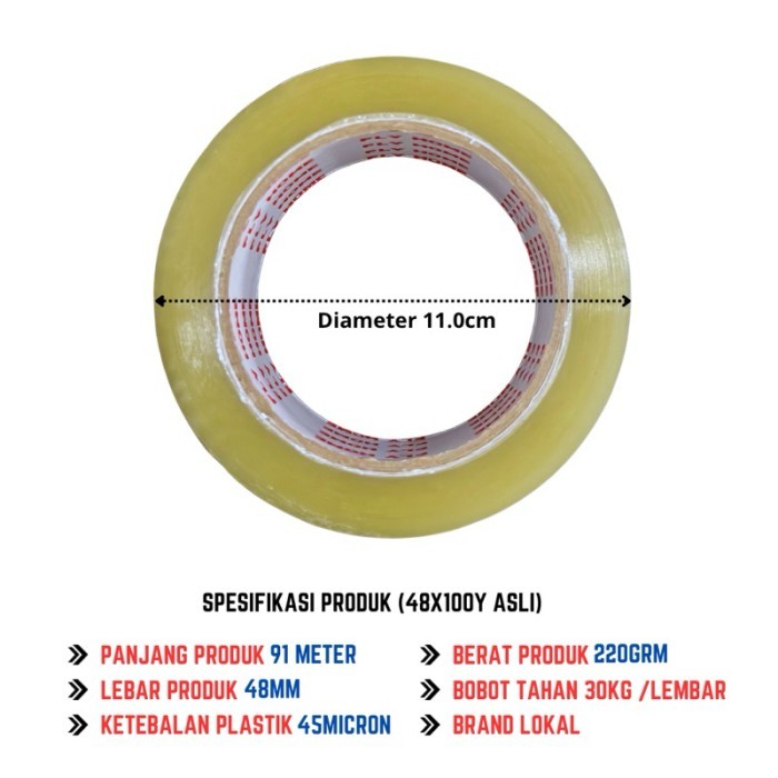 

Neosign - Flyhome Lakban Bening Coklat 100Yard 91Meter 2Inci 48X100 Yard 1 Dus 72Rolls Ukuran Asli