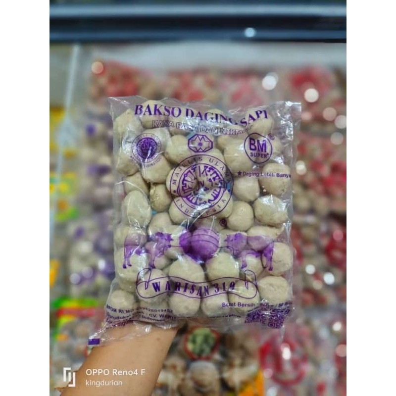 

Bakso Warisan Sablon Ungu Isi 50 Pcs Segar