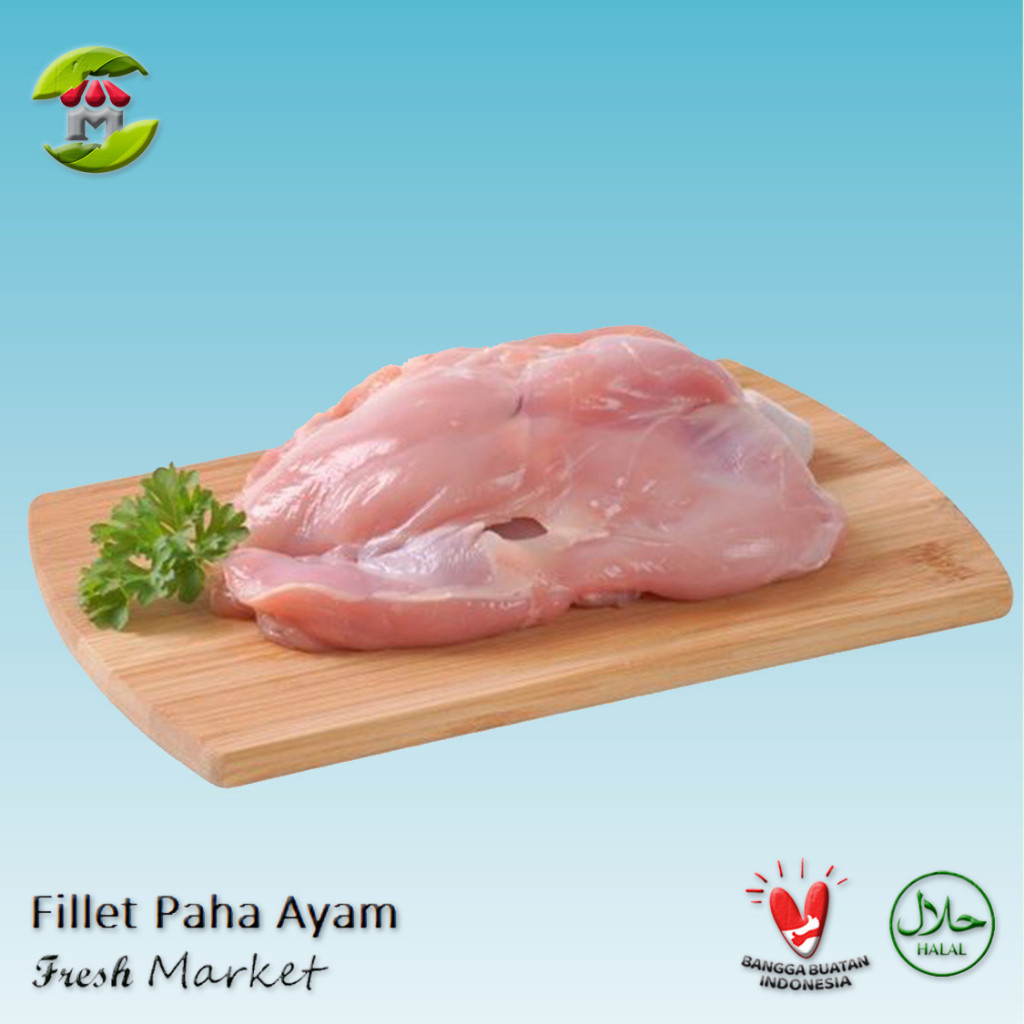 

[BOGOR] Boneless Fillet Paha Ayam Tanpa Kulit Pack 970gr - 1kg