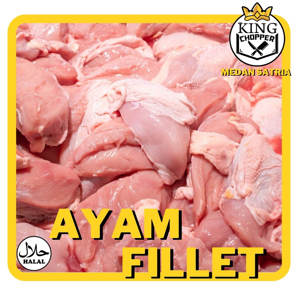 

Ayam Fillet Halal Dengan / Tanpa Kulit Paha Dada Daging Boneless Filet Murah Bekasi Bersih Potong