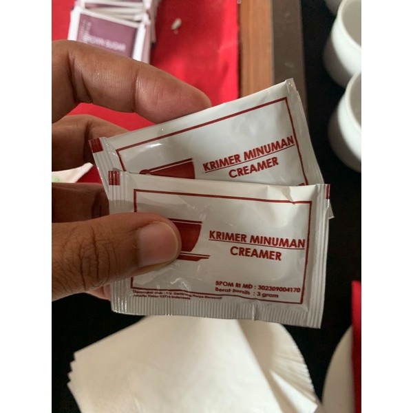 

(SNI) krimer sachet ber BPOM 3gr / creamer sachet isi 250pcs