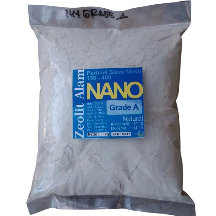 Nano Zeolit Grade A untuk Pertanian kemasan 1 kg