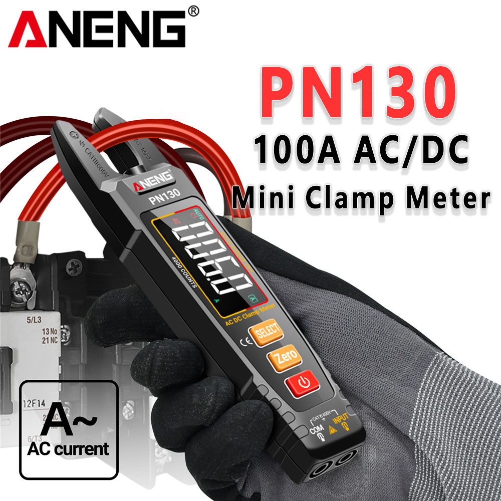 BEST ANENG PN130/PN129 Intelligent Digital Multimeter Clamp Meter 4000 Counts AC/DC Voltage Current 