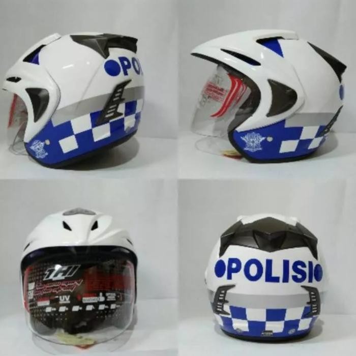 Terlaris Helm Motor Polisi Lalu Lintas Helm Motor Lantas Helm Moto Putih Ongkir Termurah