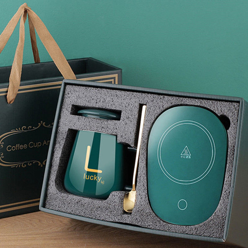 Cangkir Kopi Bantalan Pemanas Cangkir Hangat Suhu Konstan Coaster USB Listrik Mug Mat Set Pemanas Ai