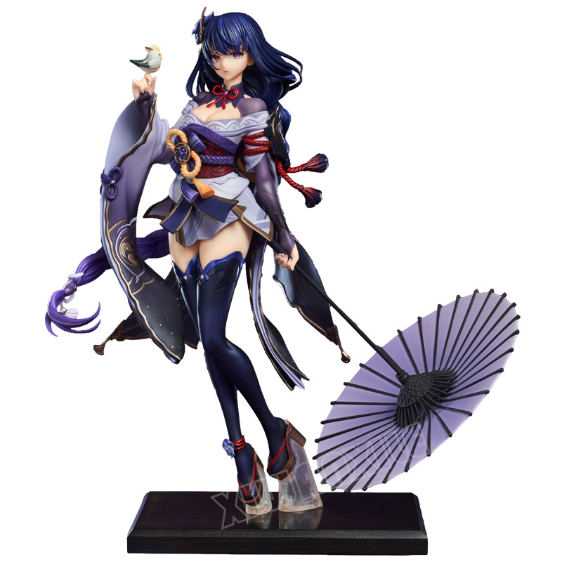25Cm Genshin Impact Raiden Shogun Figur Anime Genshin Impact Mona/Keqing Figur Aksi Klee/Qiqi Figur 