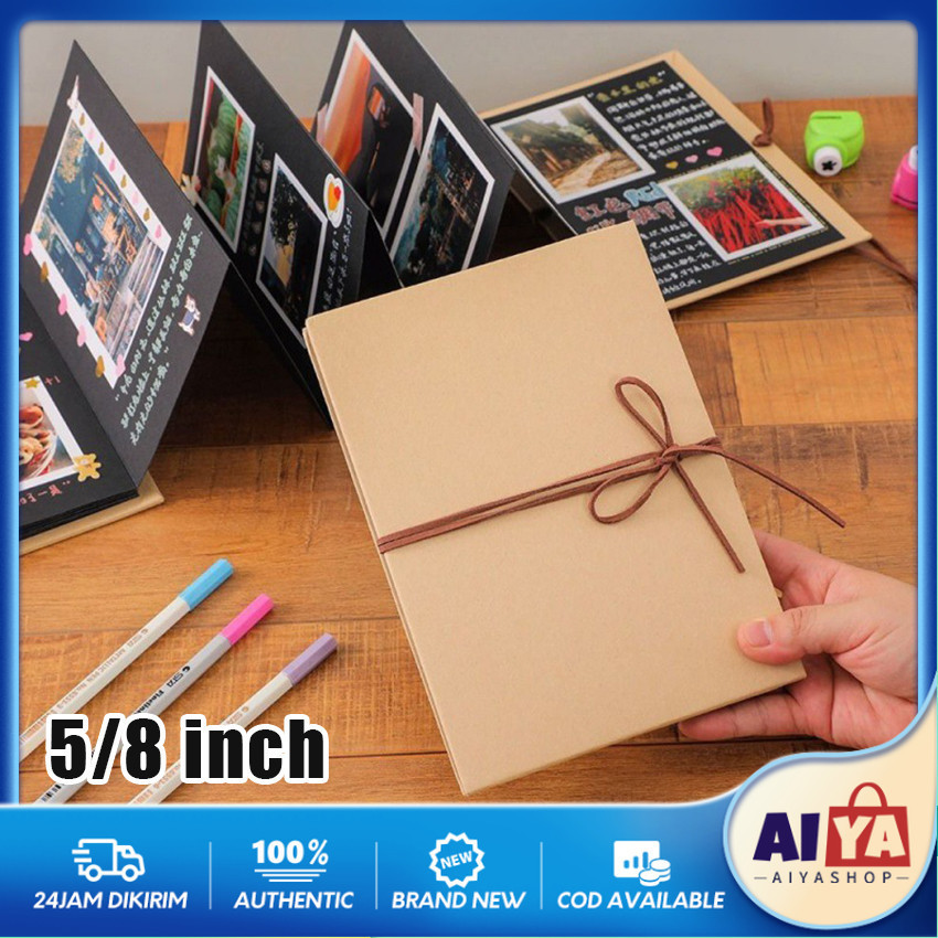 Scrapbook Album Foto Photocard Aesthetic 5R 6R Album Vintage Buku Catatan Story Book Kado