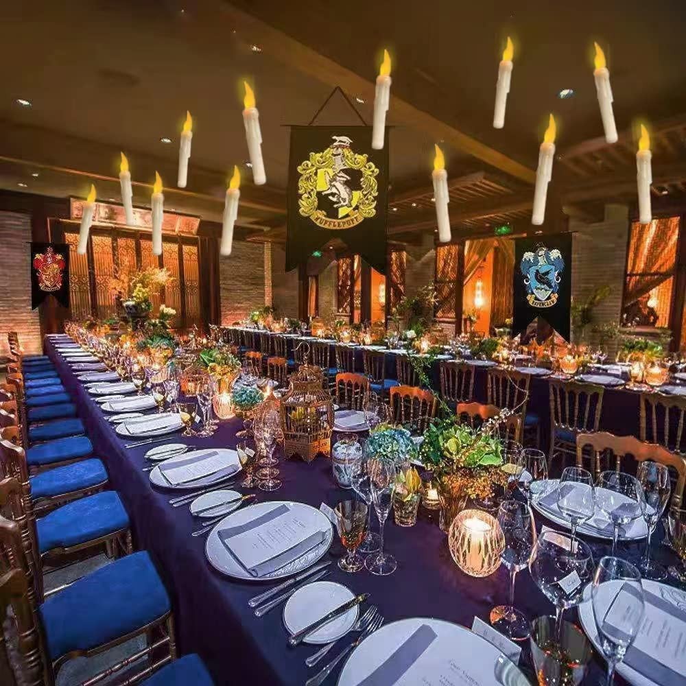 Lilin LED Mengambang dengan Lilin Gantung Remote Control untuk Perlengkapan Pesta Ulang Tahun Dekora