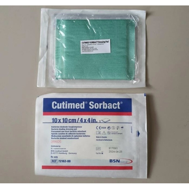 cutimed sorbact pad 10 x 10 cm dressing pad bsn medical
