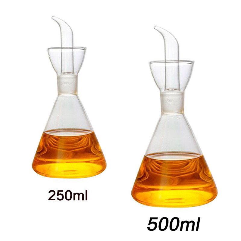 Pot Minyak Kaca Borosilikat Tinggi Pot Minyak & Cuka Rumah Tangga Anti Bocor Pot Kecap Dapur Tangki 