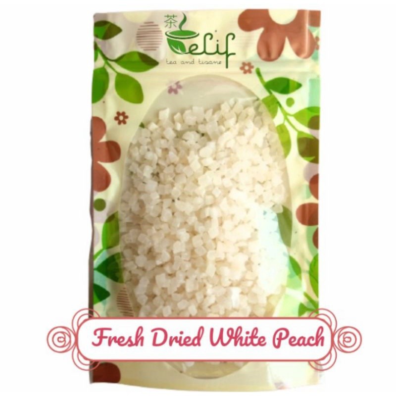 

ELIF FRUITS Fresh Dried White Peach Fruit Pieces Honey White Peach Fruit [PREMIUM]