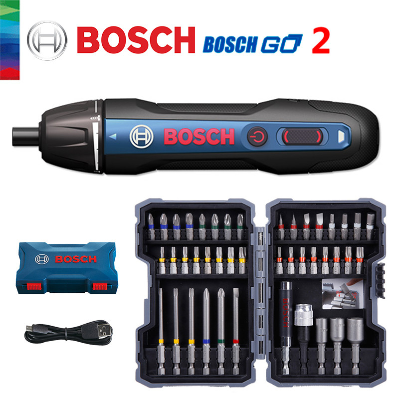 Obeng Elektrik Bosch Go 2 Obeng Otomatis Dapat Diisi Ulang Bor Tangan Alat Listrik Batch Elektrik Mu