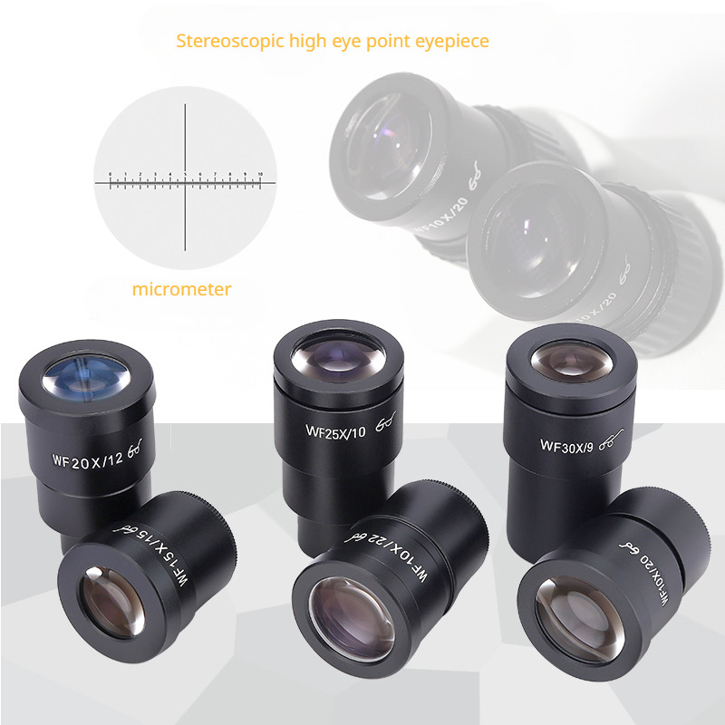 W10X/15X20X/25X/30X 30Mm Ukuran Pemasangan Lensa Mata Titik Tinggi Lensa Mata Bidang Lebar untuk Mik