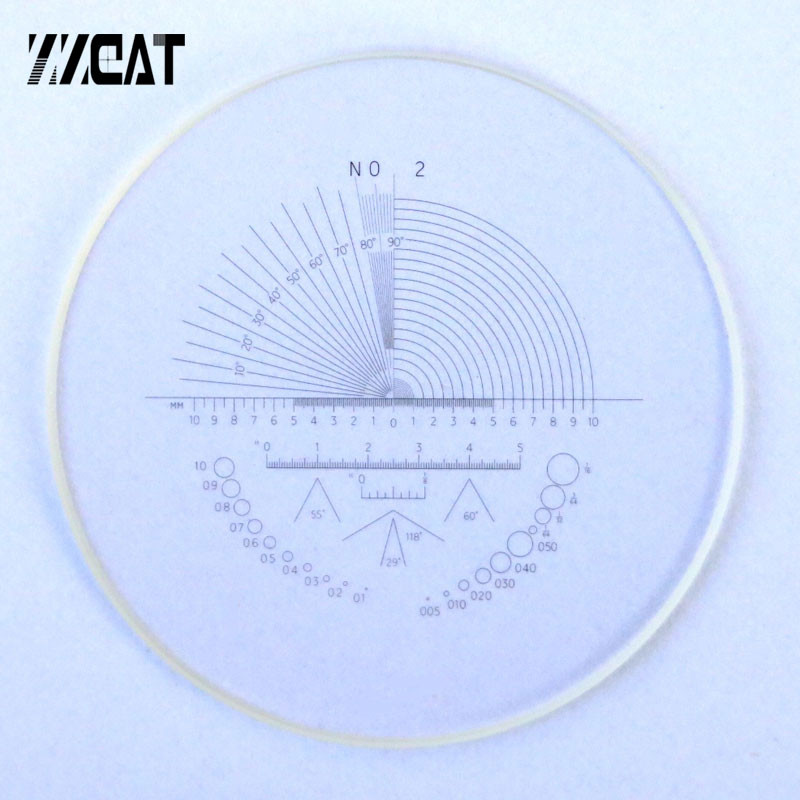 948 Kacamata Optik X Penggaris Tahap Mikrometer Lensa Mata Geser Kalibrasi Reticle untuk Pengukuran 