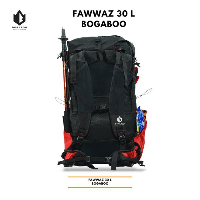 Terbaru Tas BOGABOO Seri FAWWAZ BACKPACK ULTRALIGHT Frameless 30 L Waterproof - Tas Ultralight