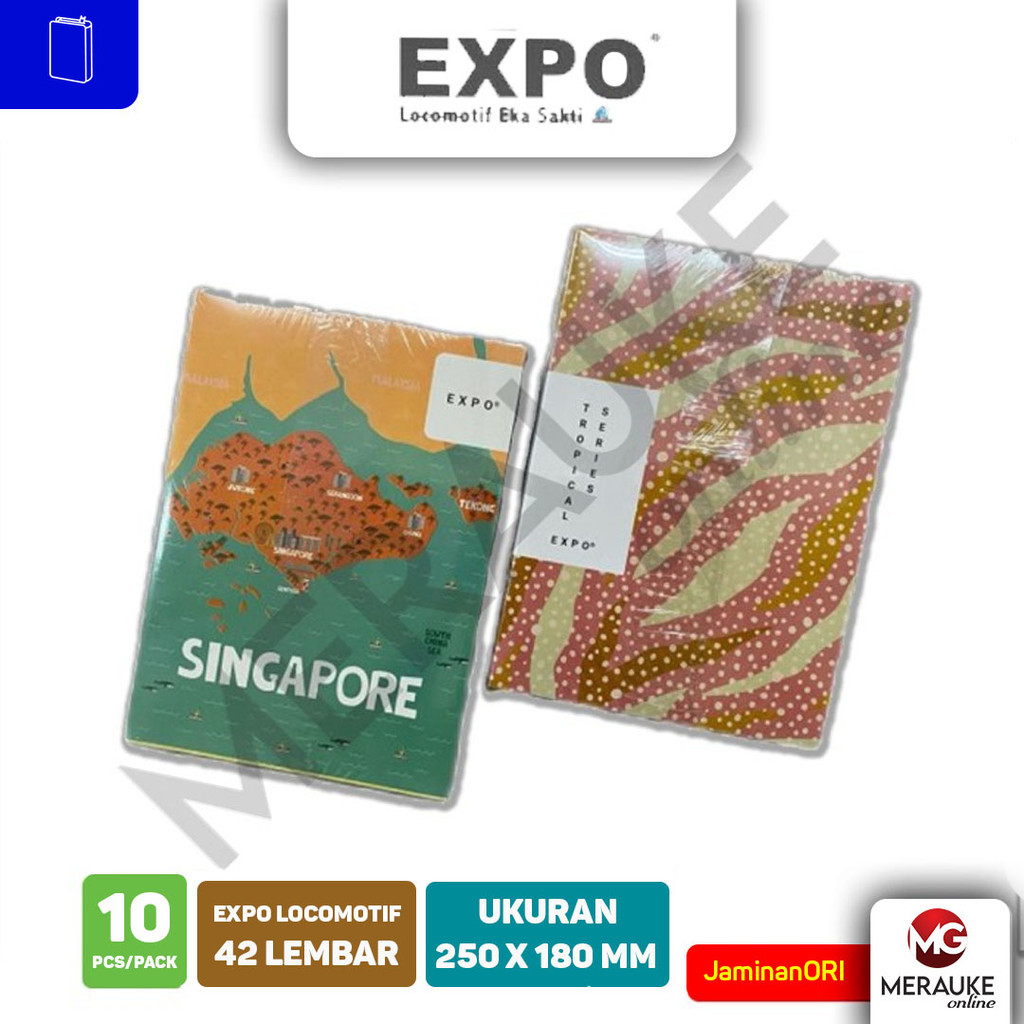 

Buku Tulis Boxy EXPO Locomotif 42 Lembar (1 Pack Isi 10 Buku)