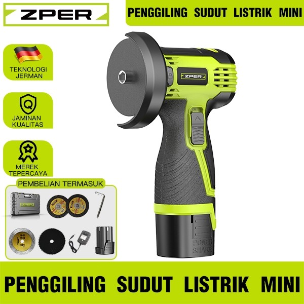 ZPER PENGGILING SUDUT TANPA KABEL MESIN PENGAMPLASAN MESIN PENGGILING BATERAI LITHIUM PENGGILING