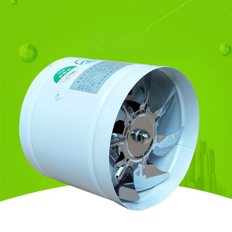 110V Voltage Exhaust Fan Round Pipeline Exhaust Replacement Fan Mini Wall Fan Duct Metal Pipeline Ve