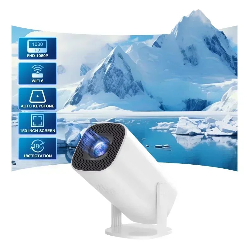 P30 4K Projector Wireless 150 ANSI Lumens HD Android 11 Home Projector Screen Android Theater Portab