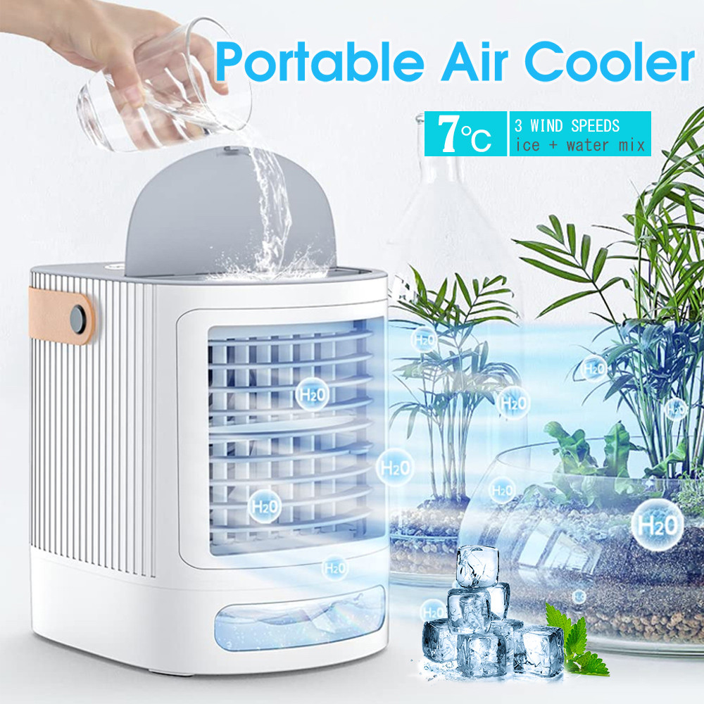 Portable Air Conditioner Mini Air Cooler Evaporative Water Cooler Fan Humidifier for Room Air Condit