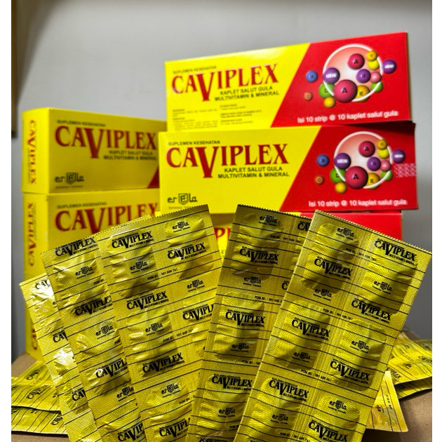 CAVIPLEX 1 BOX 10 STRIP MULTIVITAMIN GROSIR