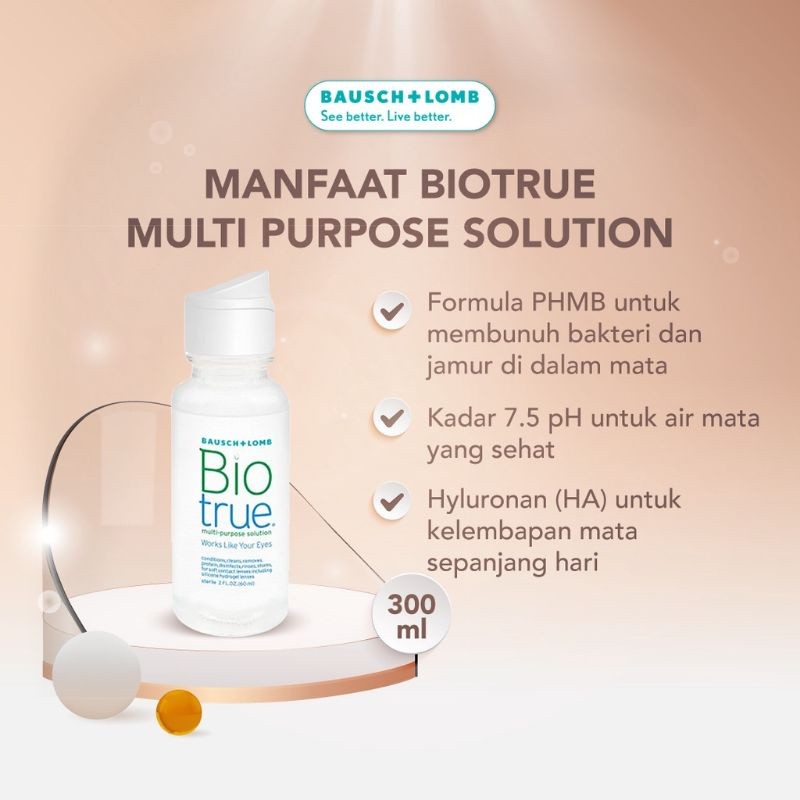 BIOTRUE MULTI PURPOSE SOLUTION BAUSCH & LOMB 60ML / CAIRAN SOFTLENS BIOTRUE