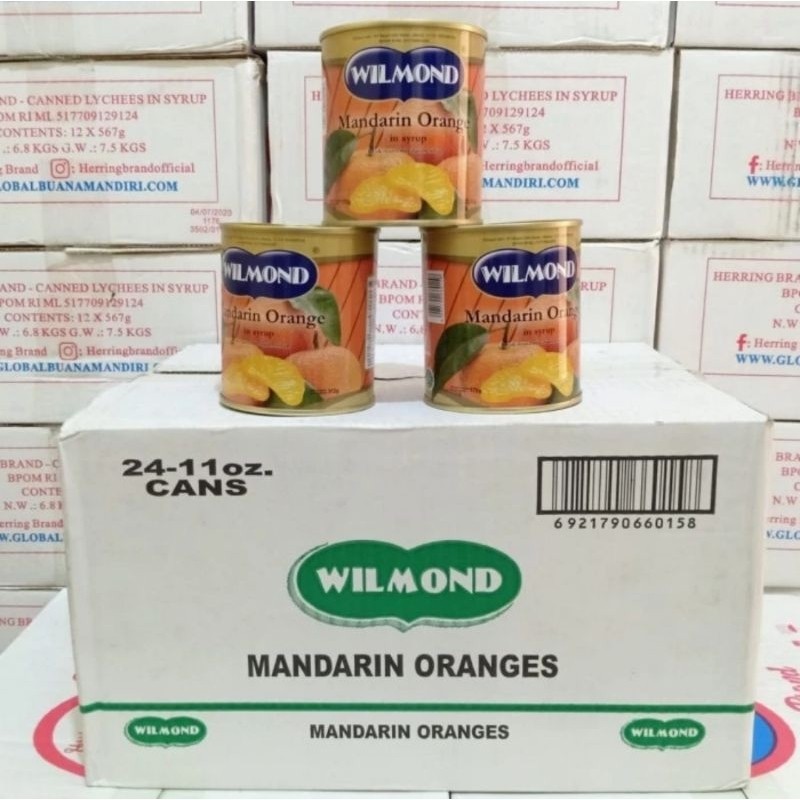 

Wilmond mandarin orange jeruk mandarin kaleng 312g - 1ctn