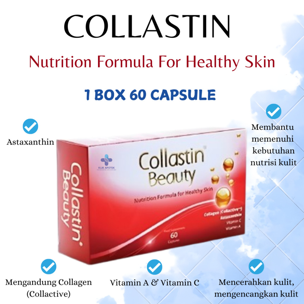 COLLASTIN BEAUTY COLLAGEN 500MG + ASTAXANTHIN 2MG