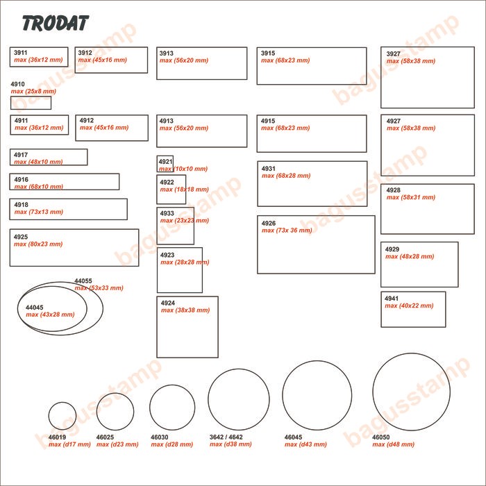 

Tkj - Stempel Warna Otomatis Custom Design Trodat 4916