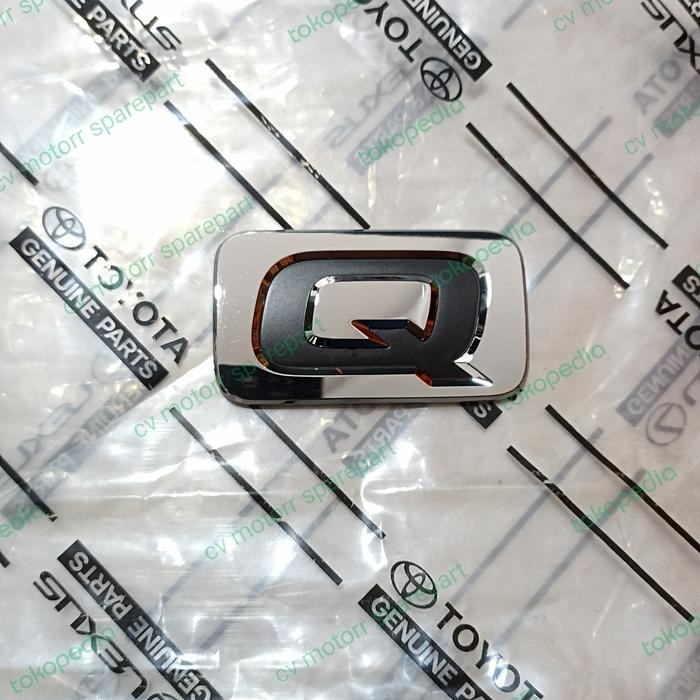 Emblem Tipe Q Toyota Innova Reborn Ori Genuine Part