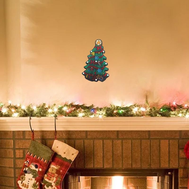 Christmas LED Decorative Suction Cup Lights Christmas Decoration Window Lights Christmas Tree Hangin