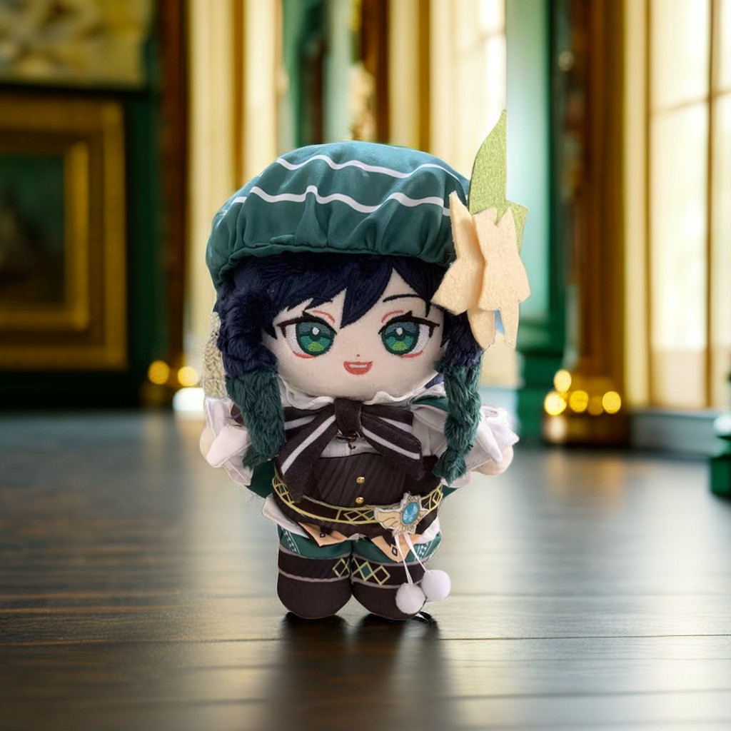 Genshin Impact Venti Plush Toy Wendi Windy Doll Cosplay Plushie Figure 20Cm  ristmas Gift