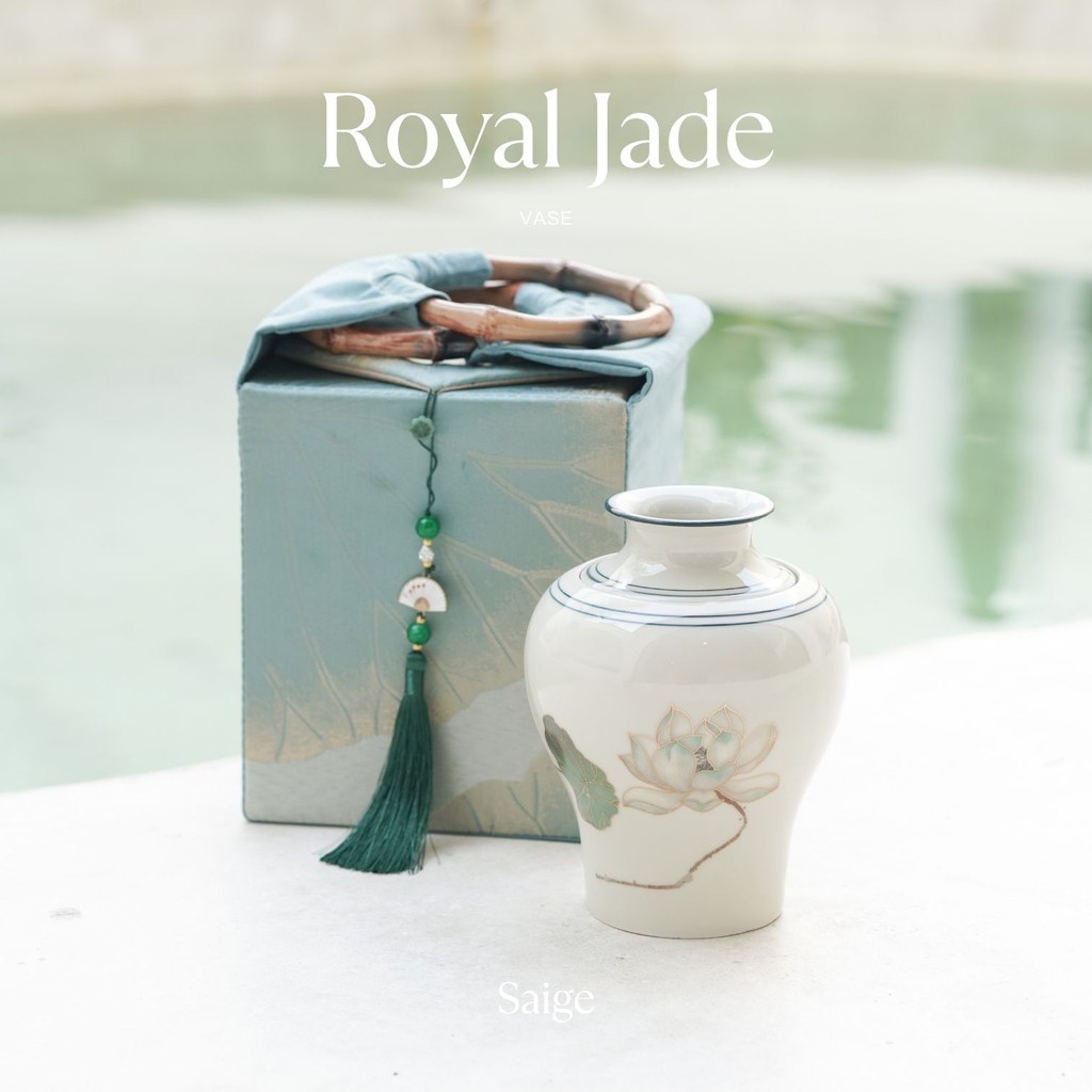 

Lovely Back - [SAIGE] ROYAL JADE Vase Hampers Vas Bunga Murah Hampers Souvenir Wedding