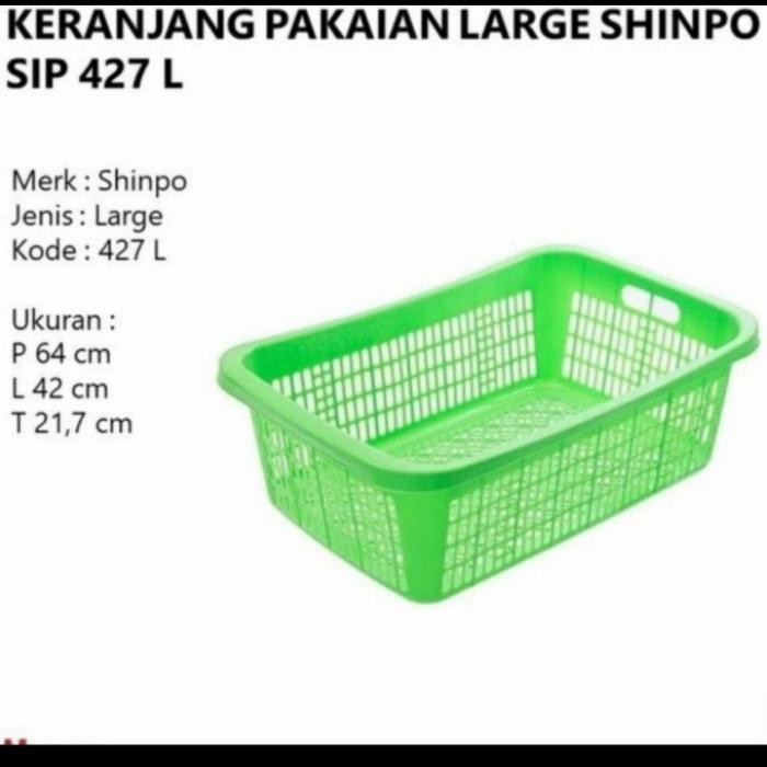 Keranjang Baju Plastik/ Keranjang Baju Loundry SHINPO 427 M