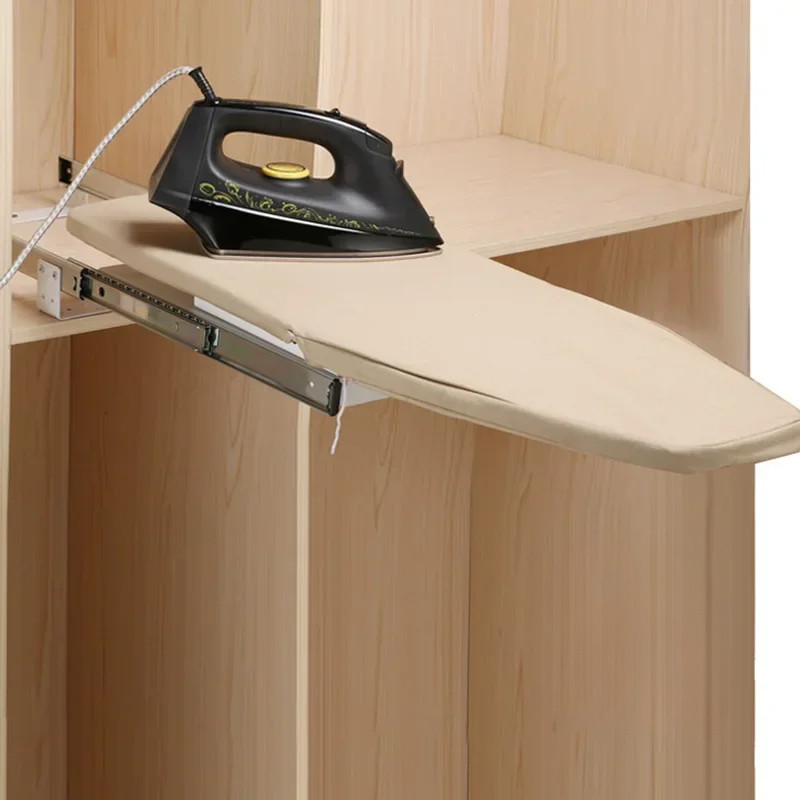 Folding Telescopic Ironing Closet Inner Damping Ironing BoardPush-pull Folding Ironing Board Buffer 