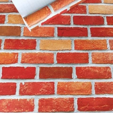 SALE  COD MURAH - PAKET WALLPAPER 5ROLL STIKER DINDING MOTIF BATU BATA PREMIUM PVC BEST SELLER 