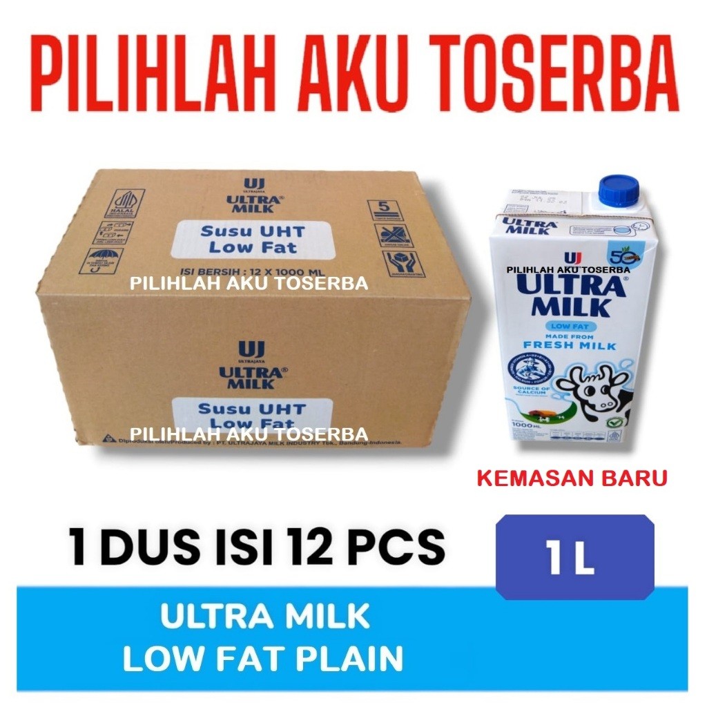 

SUSU ULTRA LOW FAT PLAIN 1 LITER - ( 1 PAKET ISI 6 )