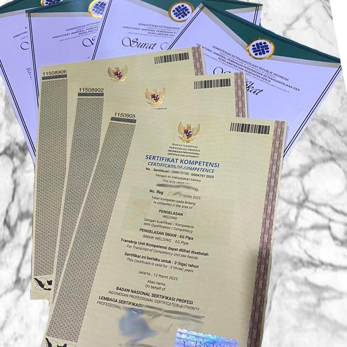 kertas pekerjaan welder bnsp