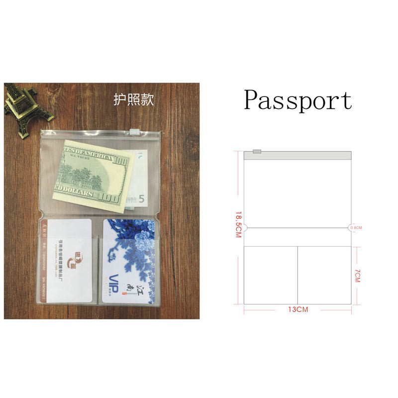 

2Pcs Pvc Zipper Pocket File Folder Travel Journal Notebook Planner Accessories Card Holder Storage