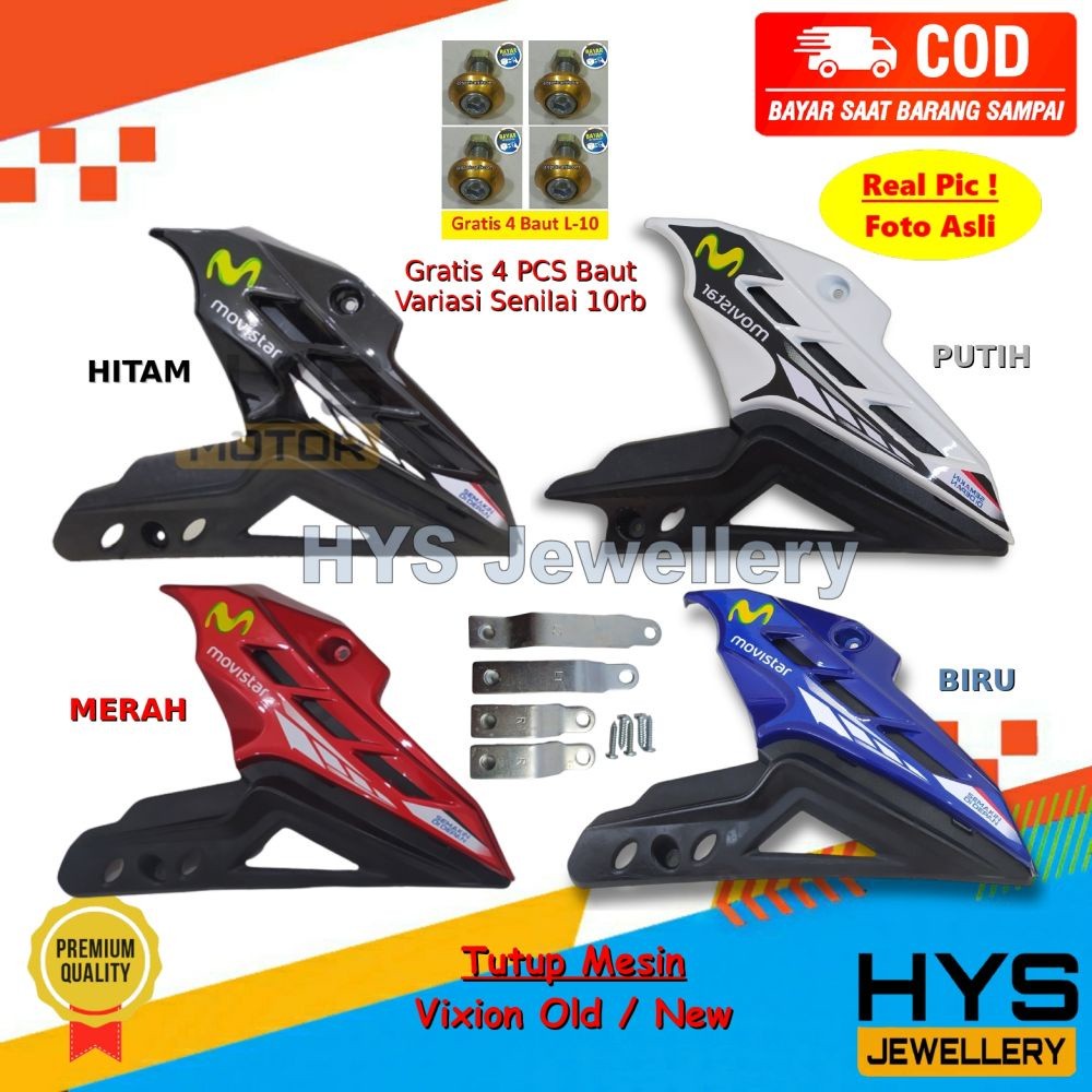 [COD] Tutup Mesin Vixion New & Old - Cover Engine Lumpur Transformer Vixion NVL 2013 2014 NVA 2015