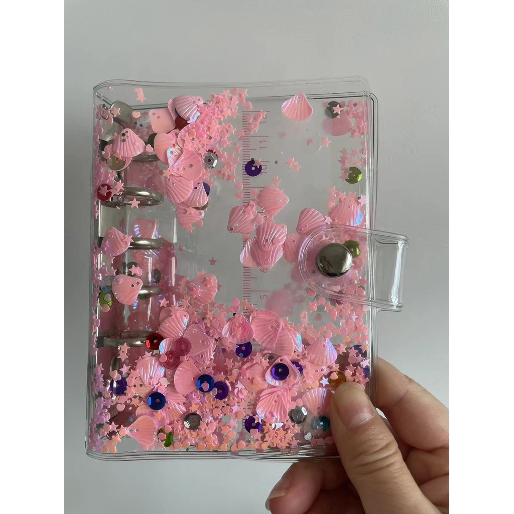 

A7 Color Transparent Colored Binder Only Cover Journal Sketchbook Accessories Diary Office Supplies